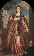 Paolo  Veronese St. Lucy and a Donor Sweden oil painting artist